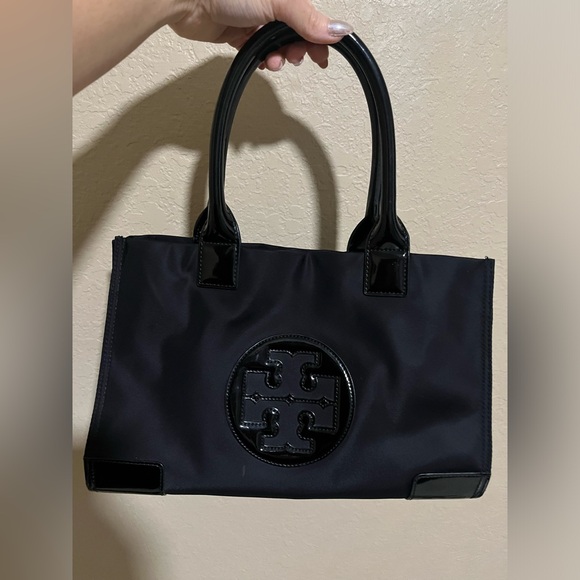 Tory Burch Women's Nylon Mini Ella Tote, Black - Picture 2 of 8
